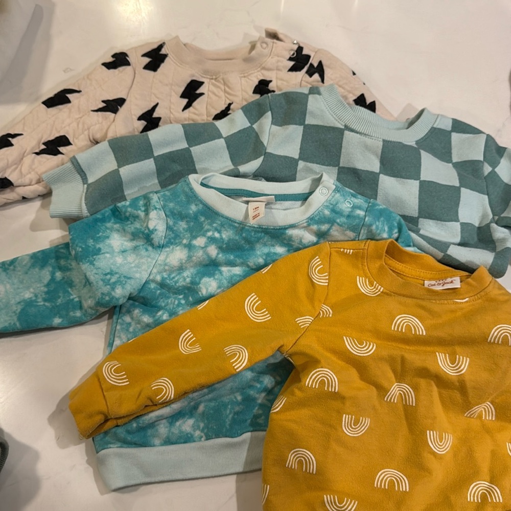 Cat & Jack 12 Month Sweatshirts - Bundle of 4
